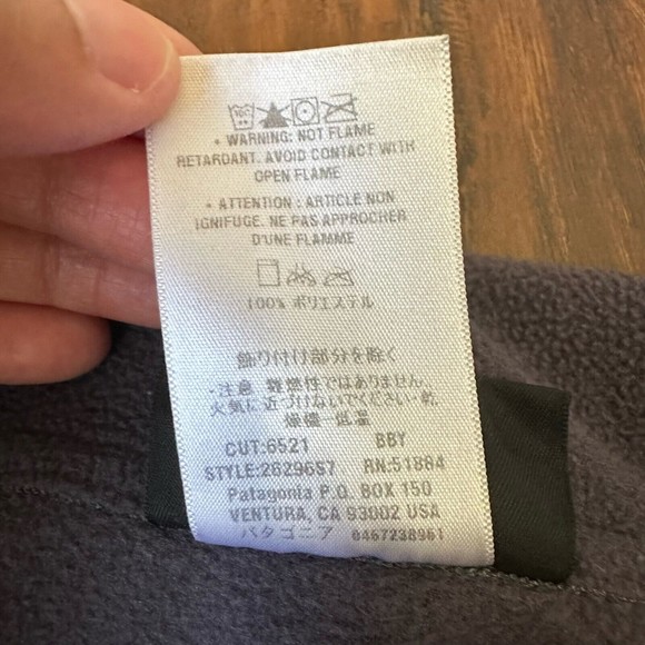 Patagonia Synchilla Womens Fleece 1/4 Zip Pullover Sweater #26296S7 Grey - Picture 8 of 9